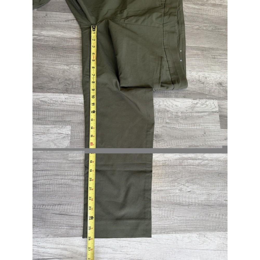 Chicos Perfect Stretch Ankle Pants Elastic Waist Olive Green Size 3R US 16R - Picture 11 of 14